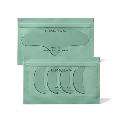 Dermaclara Silicone Patch Eyes & Forehead Kit | Reusable Overnight Wrinkle Pads for Frown & Smile Lines (1 Kit) thumbnail 1