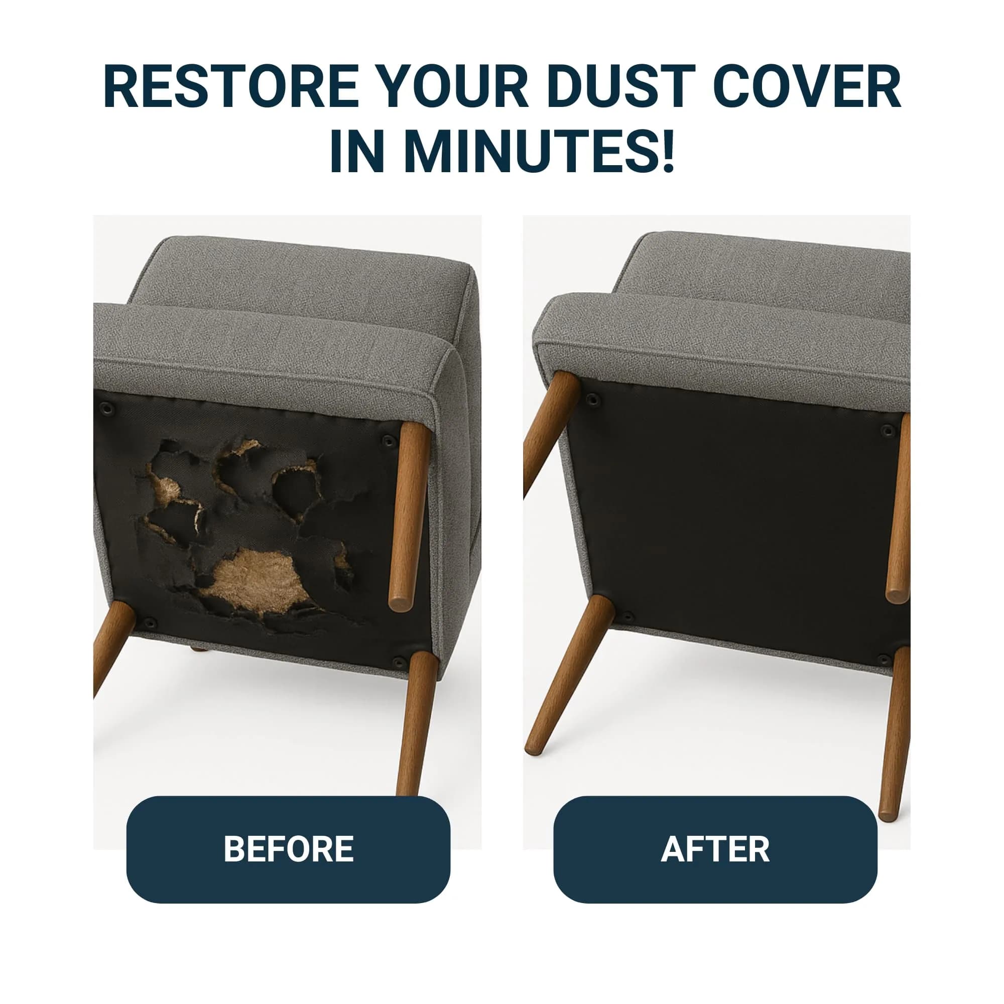 House2Home Upholstery Underlining Fabric Dust Cover 102 cm (40in) x 2.74 m (3yd) | Professional Finish for Furniture Undersides - view 4