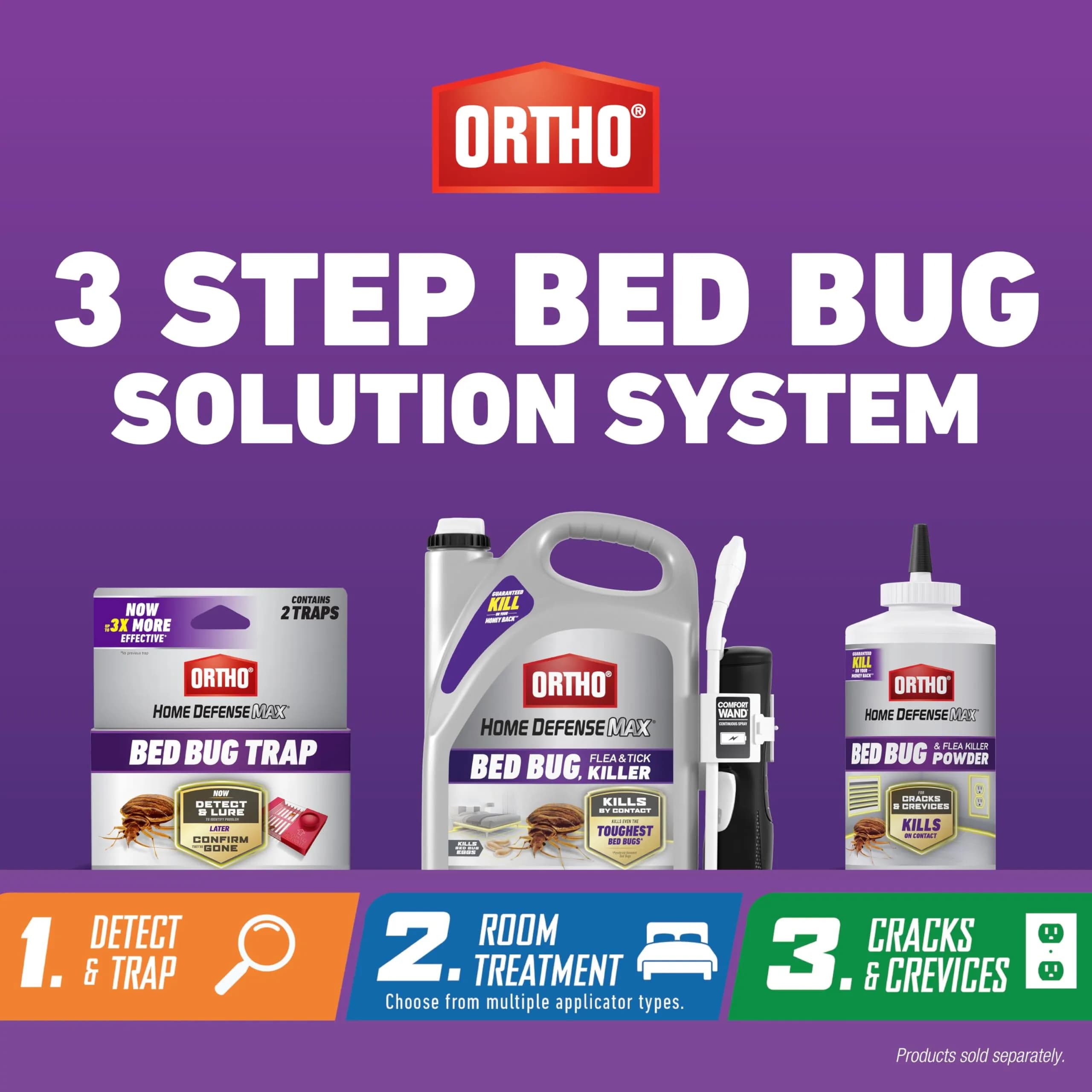 Ortho Home Defense Max Bed Bug & Flea Killer Powder, 340g (12 oz) | Long-Lasting Insect Control - view 7