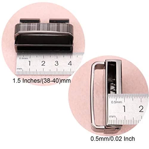 McFanBe Single Prong Belt Buckle 38mm (1.5 Inches) | Grey Polished Alloy Replacement Buckle thumbnail 7