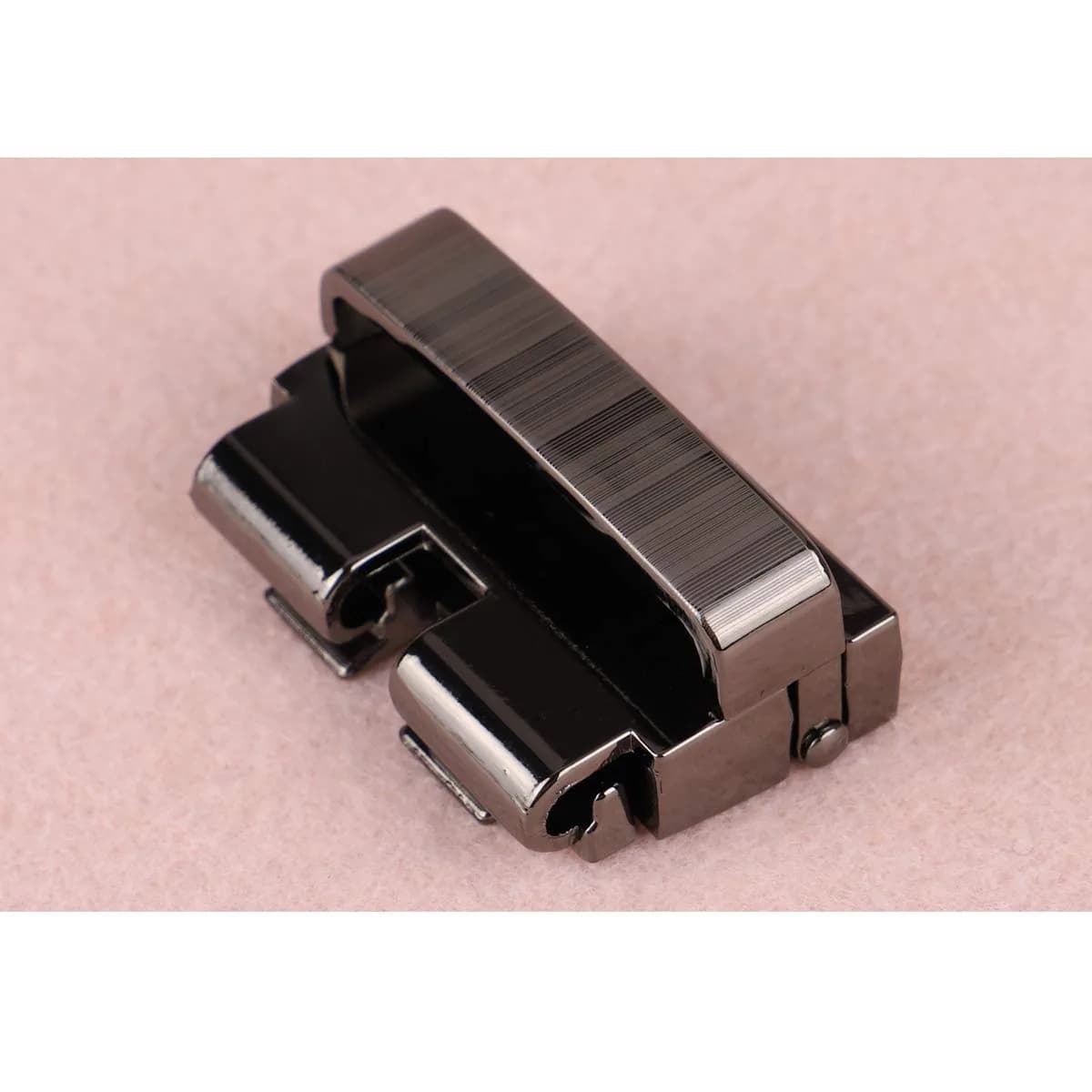 McFanBe Single Prong Belt Buckle 38mm (1.5 Inches) | Grey Polished Alloy Replacement Buckle - view 2