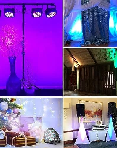 Litake 36 LED Stage Lights | Sound Activated DJ Par Lights for Events & Weddings thumbnail 8
