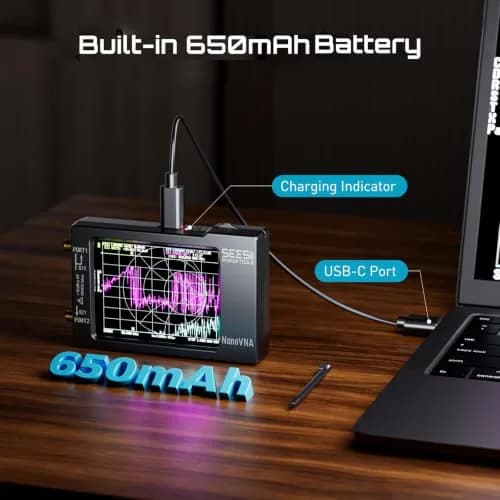 Seesii Nanovna-H Vector Network Analyzer,HW3.7 9KHz-1.5GHz, Portable Antenna & RF Test Tool thumbnail 5