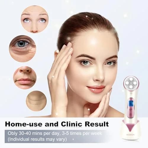 MiSMON High Frequency Facial Machine Light Theraphy Micro-Current Device, 5 in 1 Multifunctional Facial Massager for Face | Skin Care & Light Therapy thumbnail 5