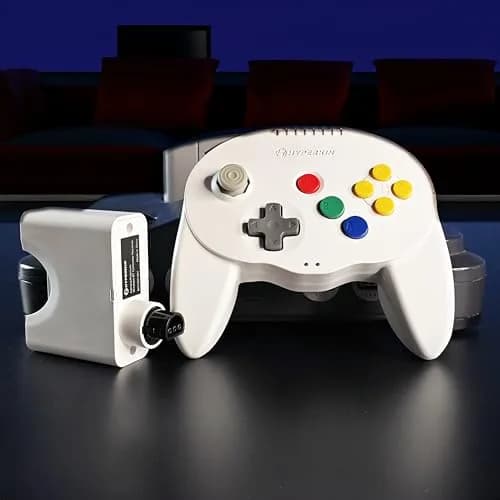 Hyperkin Admiral Wireless BT Controller for Nintendo 64 | Ergonomic, High-Performance, 6-Hour Battery (White) thumbnail 4