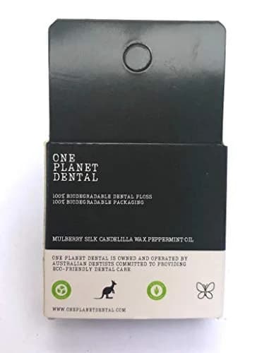 One Planet Dental Biodegradable Silk Dental Floss | Zero Waste Floss | Peppermint | 39m (129 Foot) | Plastic Free thumbnail 4