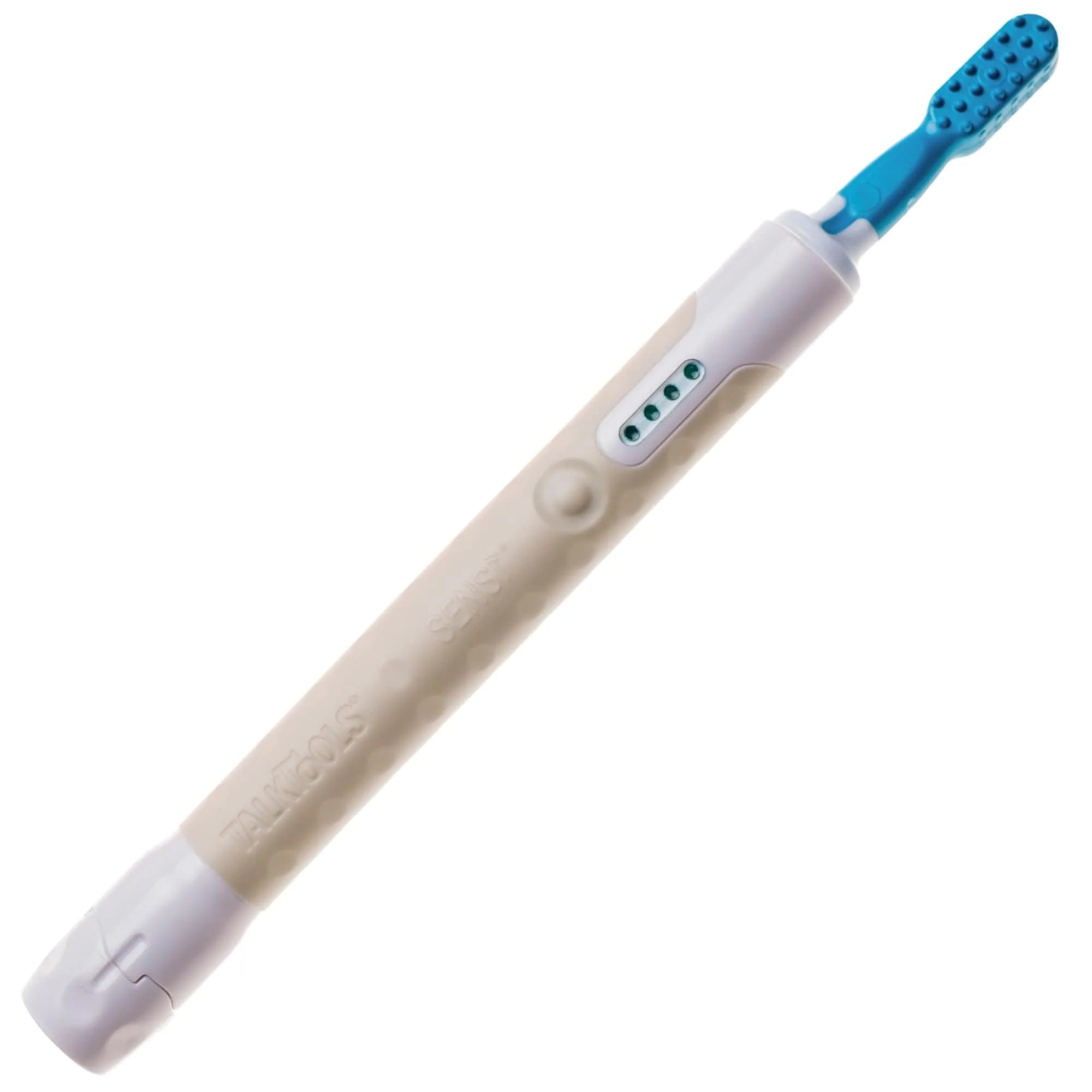 TalkTools Sensi Oral Motor Therapy Essential Vibration Tool with Textured Chewy Tip | Grey