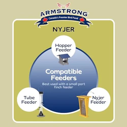 Armstrong Bird Food Nyjer Bird Seed 4lbs | High-Energy, Nutritious for Small Birds thumbnail 5