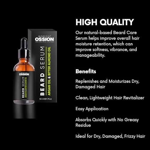 Morfose Ossion Beard Growth Serum for Men | Fast Absorbing Follicle Treatment 50 ml thumbnail 4