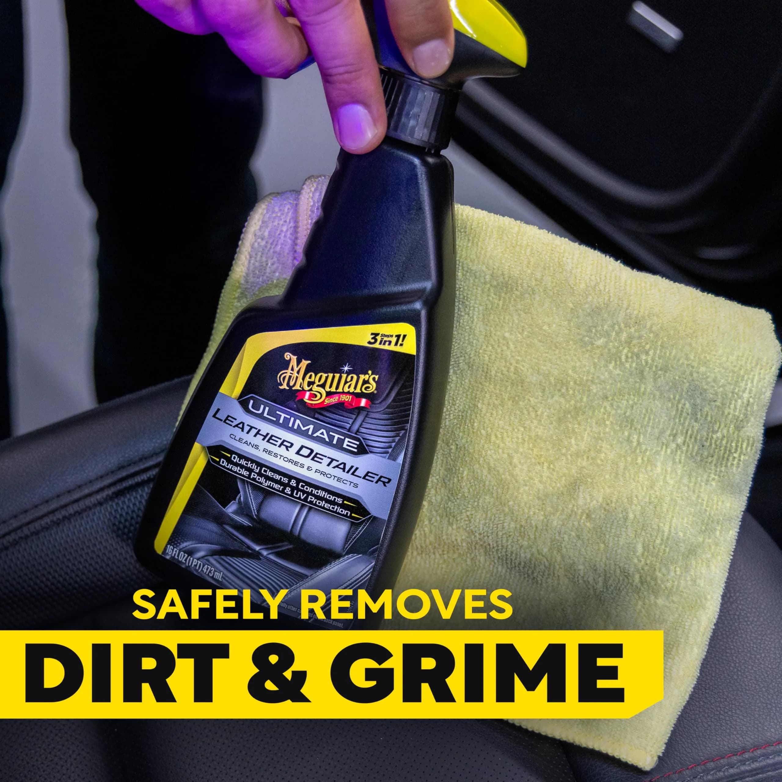 Meguiar's Ultimate Leather Detailer 473ml (16 Oz) | Cleans, Conditions & Protects Leather - view 4