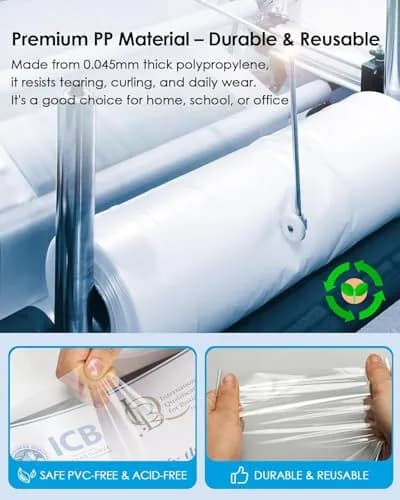 KTRIO Sheet Protectors 8.5 x 11 Inch, 100 Pack | Clear Polypropylene for 3-Ring Binders thumbnail 4