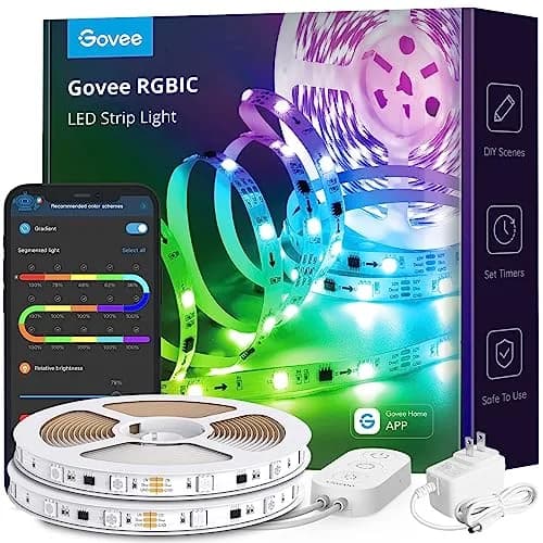 Govee RGBIC LED Strip Lights 10m (32.8ft) | Smart App Control for Bedroom, Kitchen, Party thumbnail 1