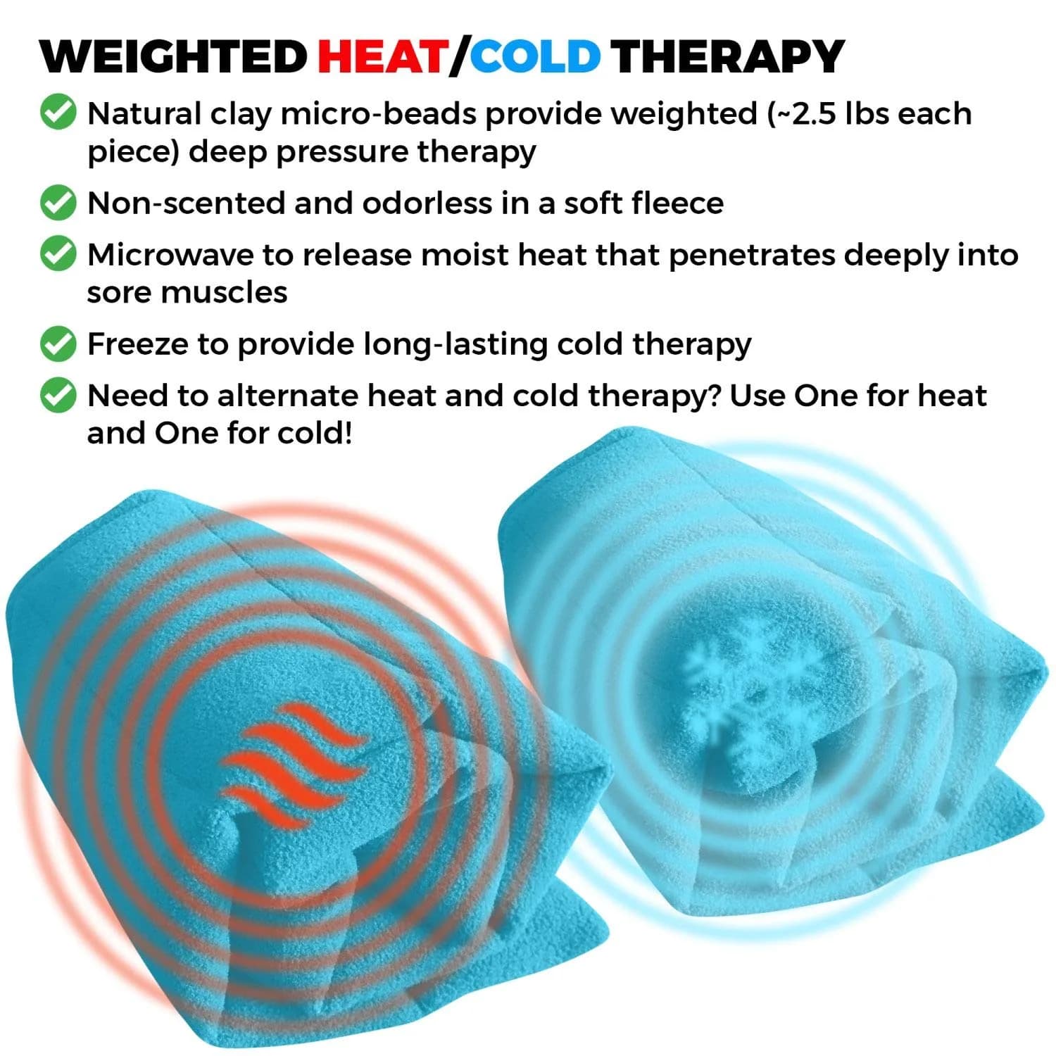 ComfortCloud Microwavable Heating Pad 7x22 Inch (17.78x55.88 cm) | Natural Moist Heat Therapy for Back Pain - view 3