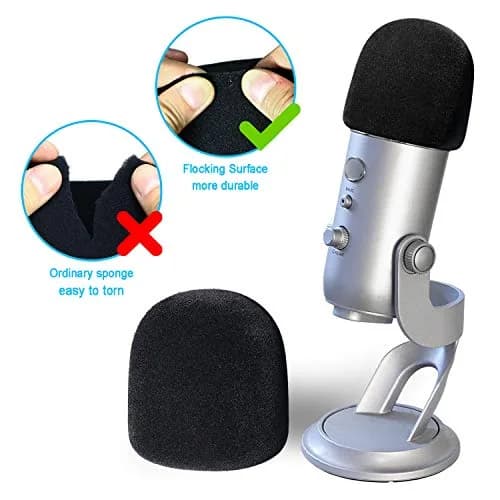 YOUSHARES Blue Yeti Windscreen with Flocking Surface | Professional Mic Pop Filter for Blue Yeti & Yeti Pro Microphones thumbnail 4