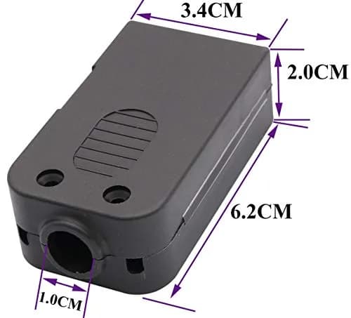 AAOTOKK VGA Screw Terminal Block Adapter DB15 Male to 16-Pin Female Connector with Case (2-Pack, Black) | Connects VGA to Screw Terminals thumbnail 2