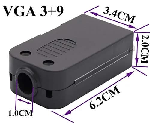 AAOTOKK VGA Screw Terminal Block Adapter Female to Female 15+1 Pin 2-Pack | Connects VGA Devices to Screw Terminals thumbnail 2