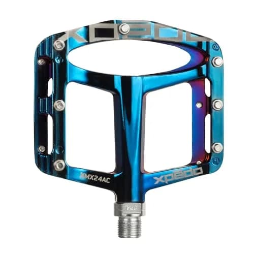 Xpedo Spry Flat Bike Pedals 101x106mm | Ultralight Magnesium, Blue Ray, 28 Pins thumbnail 1