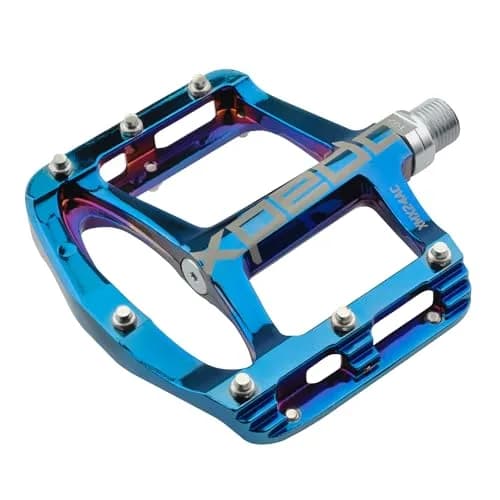 Xpedo Spry Flat Bike Pedals 101x106mm | Ultralight Magnesium, Blue Ray, 28 Pins thumbnail 2