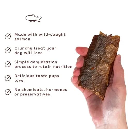Pupford Salmon Dog Treats 4 oz | Natural, Single Ingredient, Low Calorie Reward thumbnail 4