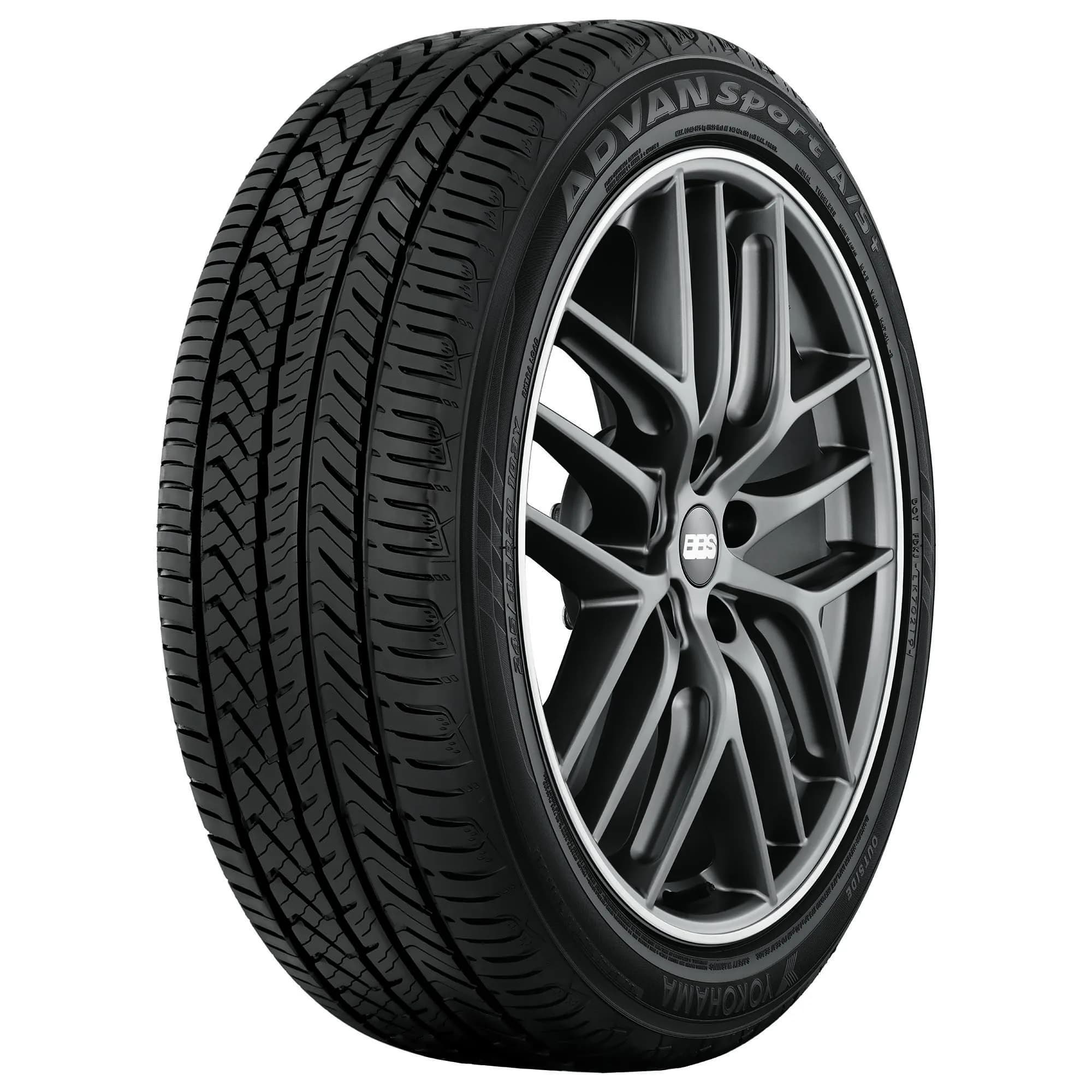 Yokohama ADVAN SPORT AS+ 245/35R20 95Y XL All-Season Ultra-High Performance Tire | Long-lasting grip & handling — 245/35R20 95Y XL