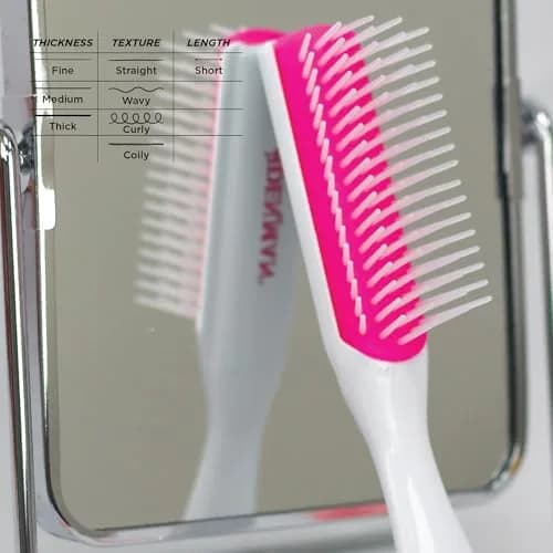 Denman Mini Curl & Blow-Dry Styling Brush D14 Kyoto Cherry Blossom | Define Curls, Smooth Frizz & Style Short Hair thumbnail 5