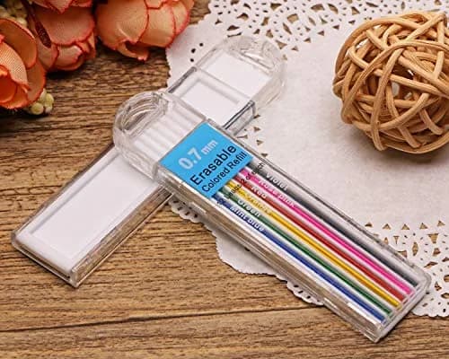 Tupalizy 0.7mm Colored Mechanical Pencil Leads | 6 Colors, 24PCS for Drawing & Writing thumbnail 4