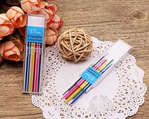 Tupalizy 0.7mm Colored Mechanical Pencil Leads | 6 Colors, 24PCS for Drawing & Writing thumbnail 5