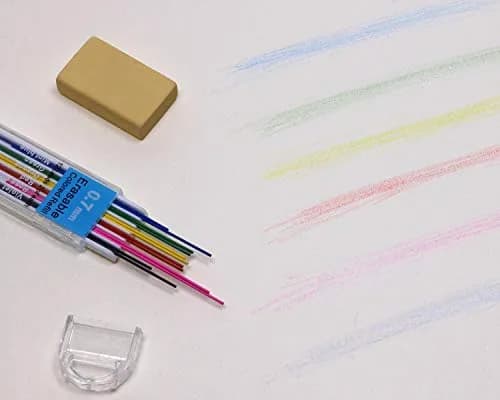 Tupalizy 0.7mm Colored Mechanical Pencil Leads | 6 Colors, 24PCS for Drawing & Writing thumbnail 2