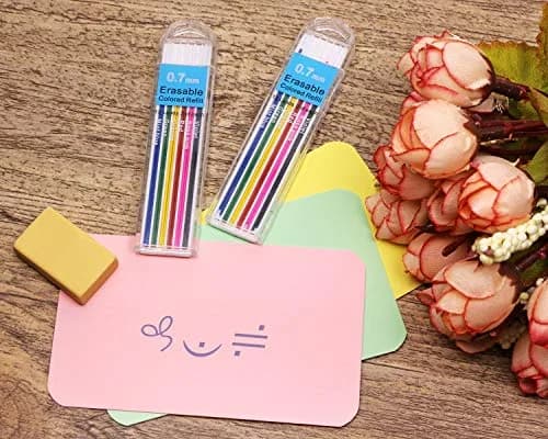 Tupalizy 0.7mm Colored Mechanical Pencil Leads | 6 Colors, 24PCS for Drawing & Writing thumbnail 3