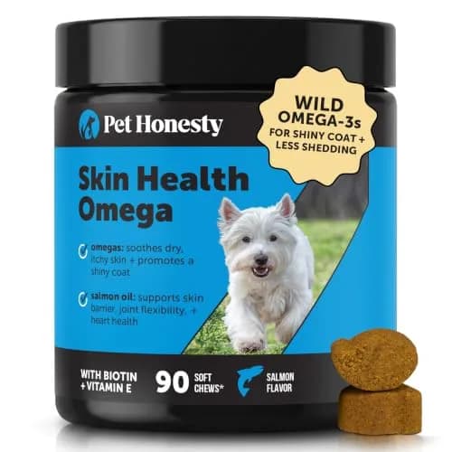 Pet Honesty Skin Health Omega Soft Chews for Dogs | 90 Chews (2.5kg / 5.5lb) thumbnail 1