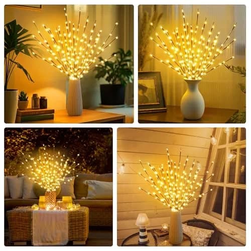 DK177 2 Pack Led Branch Light Battery Operated Lighted Branch Vase Filler 30 Inch | Warm White Indoor & Outdoor Decor thumbnail 5