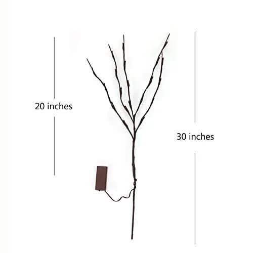 DK177 2 Pack Led Branch Light Battery Operated Lighted Branch Vase Filler 30 Inch | Warm White Indoor & Outdoor Decor thumbnail 6