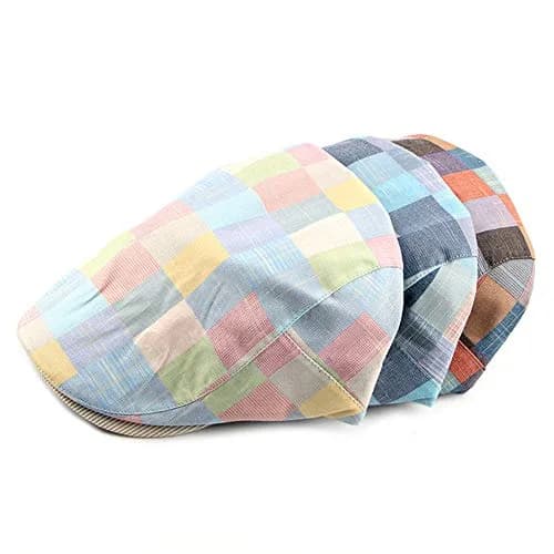 Gudessly Unisex Newsboy Cap Flat Ivy Gatsby Cabbie Driving Beret 55-60cm | Vintage Cotton Hat for Men & Women thumbnail 4