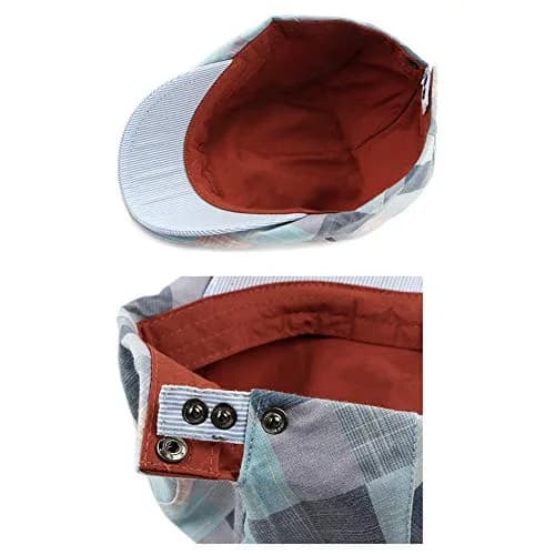 Gudessly Unisex Newsboy Cap Flat Ivy Gatsby Cabbie Driving Beret 55-60cm | Vintage Cotton Hat for Men & Women thumbnail 3