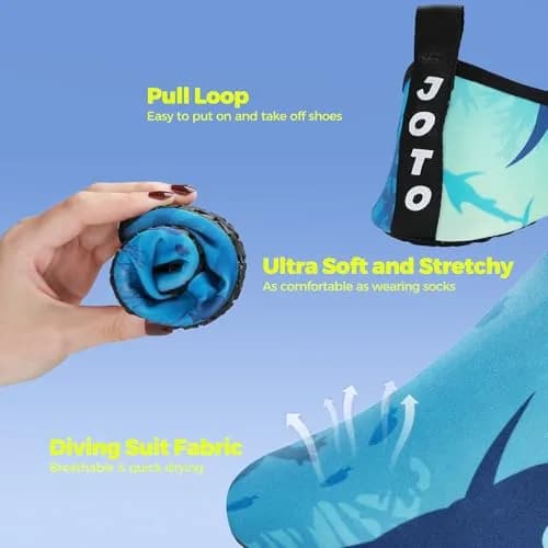 JOTO Quick-Dry Water Shoes for Women & Men | 25cm (9.8 inches) | Breathable Aqua Socks with Non-Slip Sole thumbnail 4