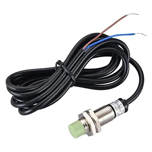 Heschen M12 Inductive Proximity Sensor Switch PR12-4DC 4mm DC12-24V NC | Brass Nickel Plated thumbnail 1