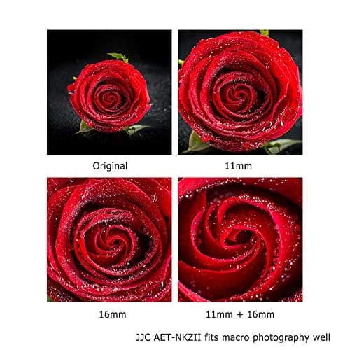 JJC Auto Focus Macro Extension Tube Set 11mm+16mm for Nikon Z Mount Cameras | Converts Lenses for Macro Photography thumbnail 6