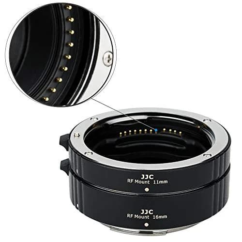 JJC Auto Focus Macro Extension Tube Set for Canon RF Mount Cameras & Lenses | 11mm & 16mm Tubes thumbnail 4