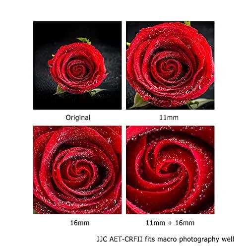 JJC Auto Focus Macro Extension Tube Set for Canon RF Mount Cameras & Lenses | 11mm & 16mm Tubes thumbnail 6