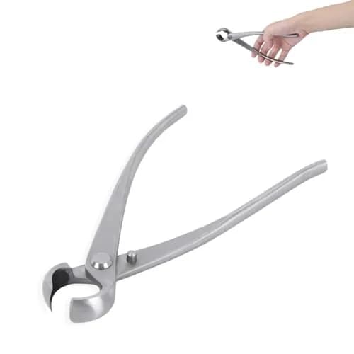 HERCHR Bonsai Tools Concave Cutter 180 mm | High-Quality Stainless Steel Pruning Bonsai Scissor thumbnail 1