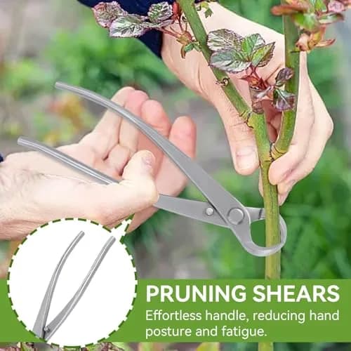 HERCHR Bonsai Tools Concave Cutter 180 mm | High-Quality Stainless Steel Pruning Bonsai Scissor thumbnail 4