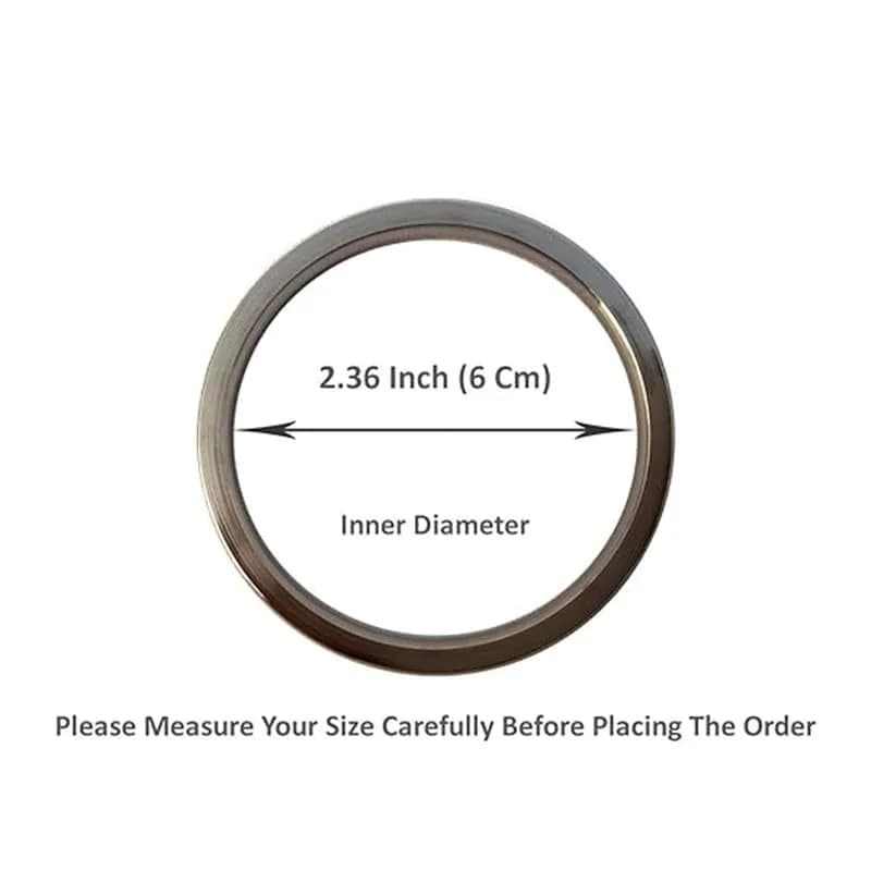 BISMAADH Plain Flat Stainless Steel Kada for Men & Women 7mm Thickness | Adjustable Size Bracelet thumbnail 5