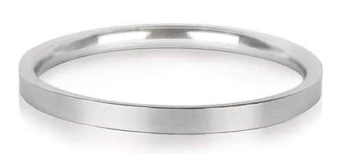 BISMAADH Plain Flat Stainless Steel Kada for Men & Women 7mm Thickness | Adjustable Size Bracelet thumbnail 3