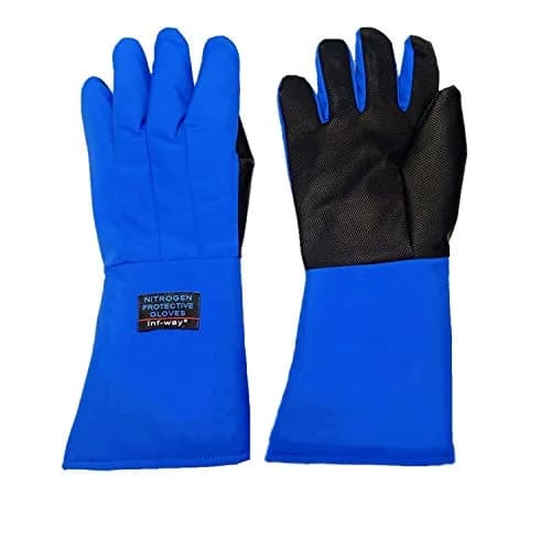 Inf-way Black Mid Arm Length Cryogenic Gloves - EN 511 Certified for Extreme Cold Protection thumbnail 1