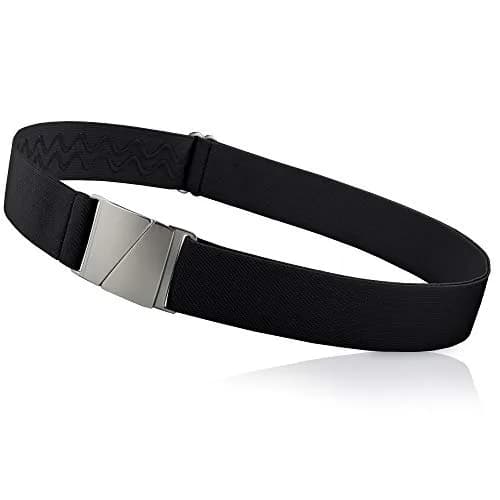ONE-BELT No Show Invisible Elastic Belt 1.5" Adjustable Fits Waist Up to 50" Black thumbnail 1