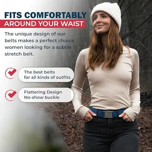 ONE-BELT No Show Invisible Elastic Belt for Women & Men 1.5 inch (3.8 cm) Pink | Adjustable, Non-Slip, Fits Waist Up to 50 Inch thumbnail 4