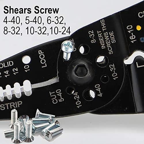 DOWELL 8-Inch Wire Stripper Cutter Crimper 10-22 AWG | Multifunction Tool for Electrical Wiring thumbnail 6