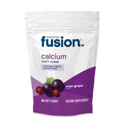 Bariatric Fusion Calcium Soft Chews, Cran-Grape | Bone Support & Energy Boost, 60 Count thumbnail 1