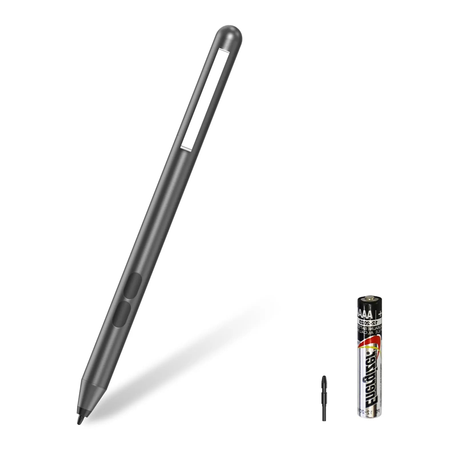 Hacey Active Stylus Pen for HP Laptops | 1024 Pressure Sensitivity + Palm Rejection — Grey