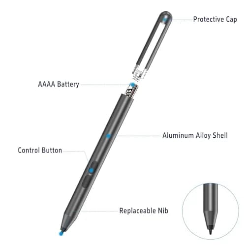 hacey Stylus Pen for HP Laptops | 1024 Pressure Levels, 2-Year Battery thumbnail 5